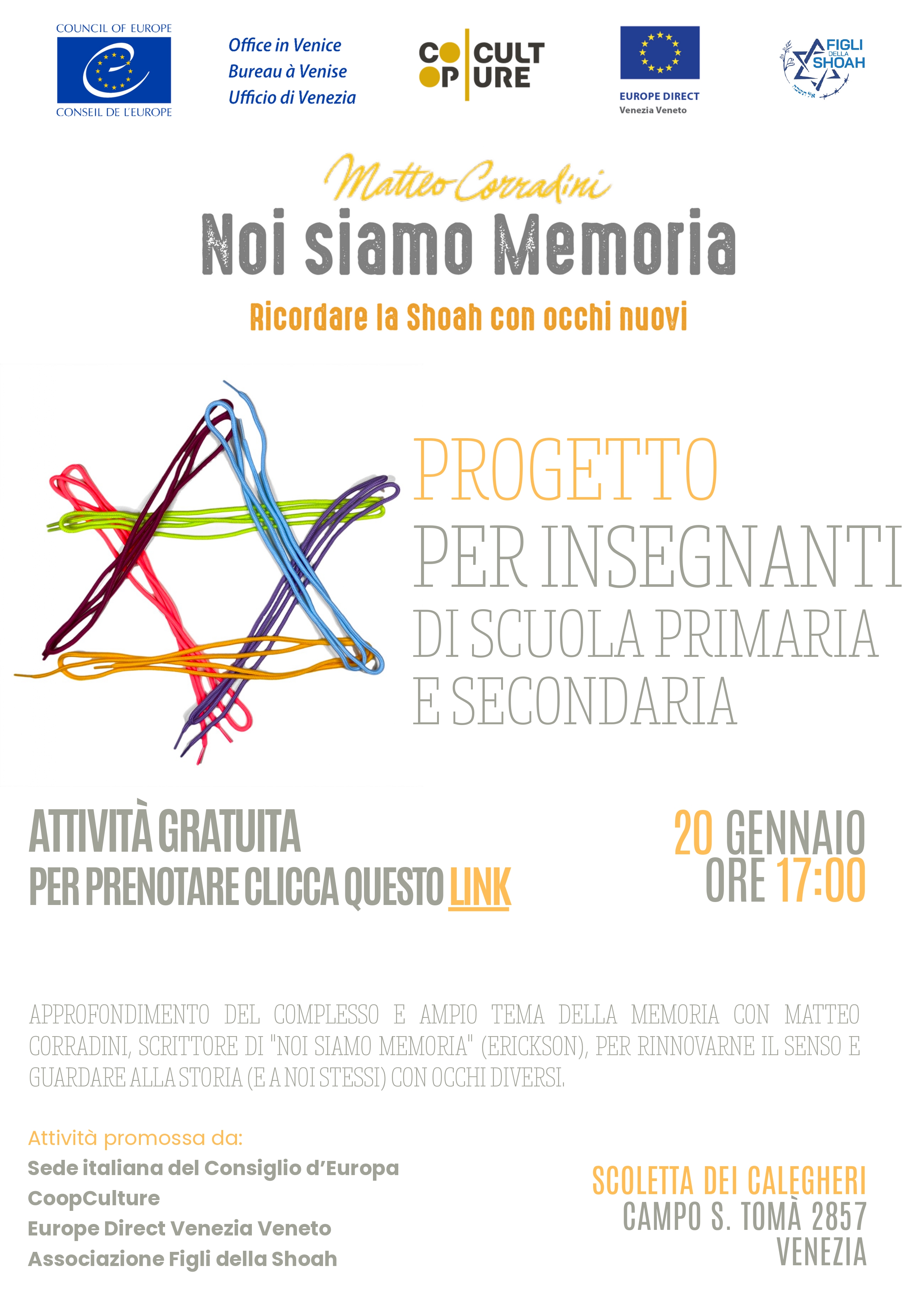 Workshop "Noi siamo Memoria" - Venezia